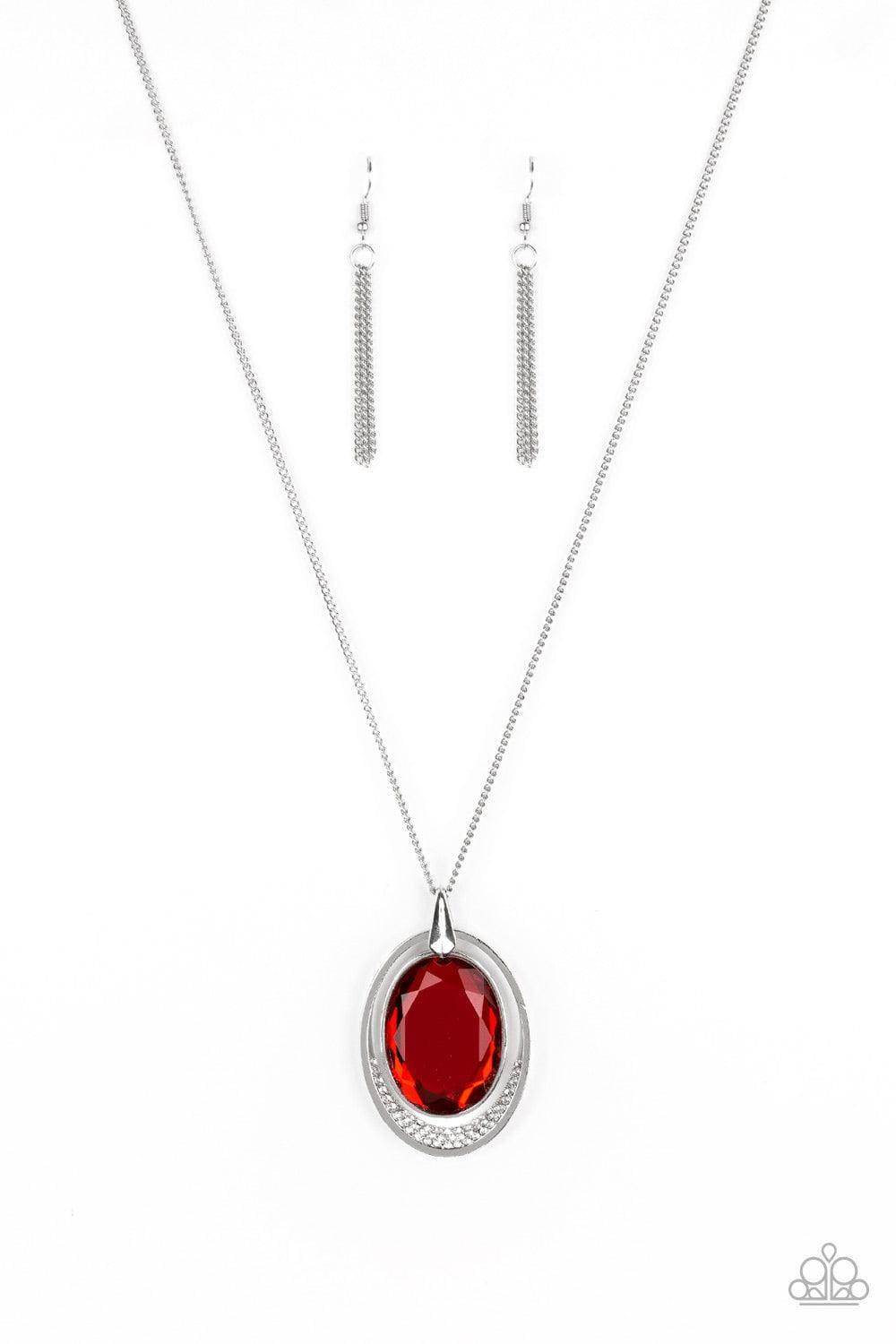 Paparazzi Accessories - Metro Must-have - Red Necklace - Bling by JessieK