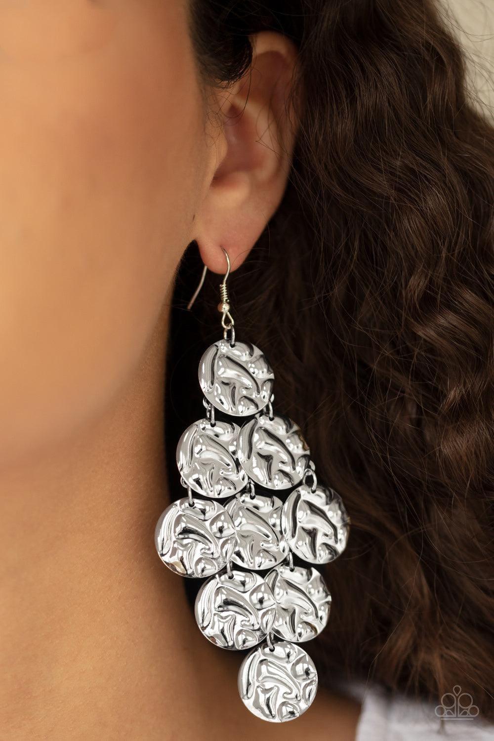 Paparazzi Accessories - Metro Trend - Silver Earrings - Bling by JessieK