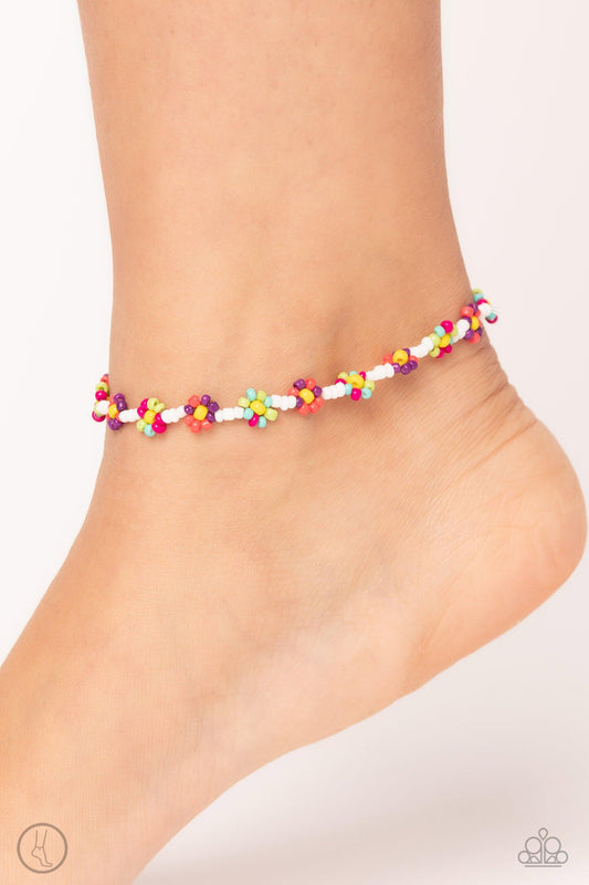 Paparazzi Accessories - Midsummer Daisy - Multicolor Anklet - Bling by JessieK