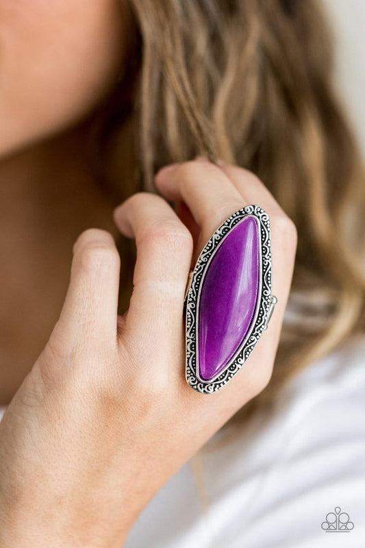 Paparazzi Accessories - Mineral Mine - Purple Ring - Bling by JessieK