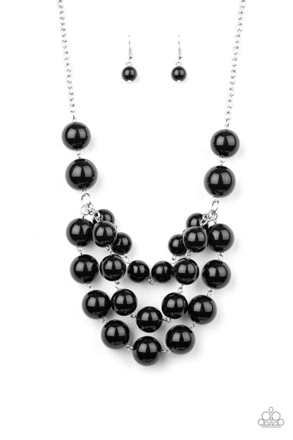 Paparazzi Accessories - Miss Pop-you-larity - Black Necklace - Bling by JessieK