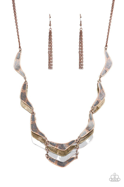 Paparazzi Accessories - Mixed Metal Mecca - Copper Necklace - Bling by JessieK
