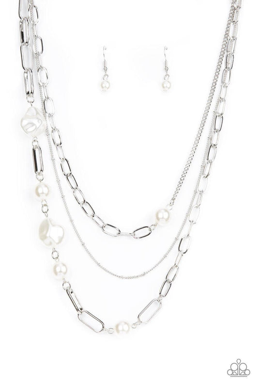Paparazzi Accessories - Modern Innovation - White Necklace - Bling by JessieK