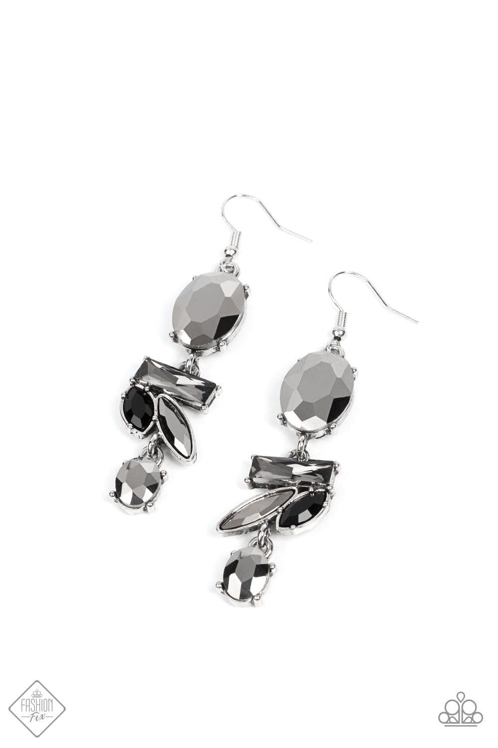 Paparazzi Accessories - Modern Makeover - Silver Earrings - Bling by JessieK