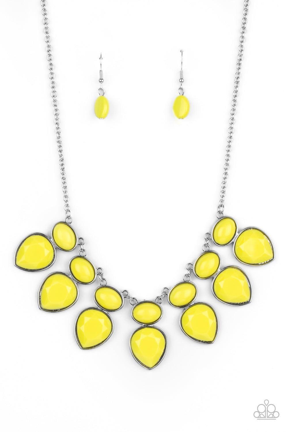 Paparazzi Accessories - Modern Masquerade - Yellow Necklace - Bling by JessieK