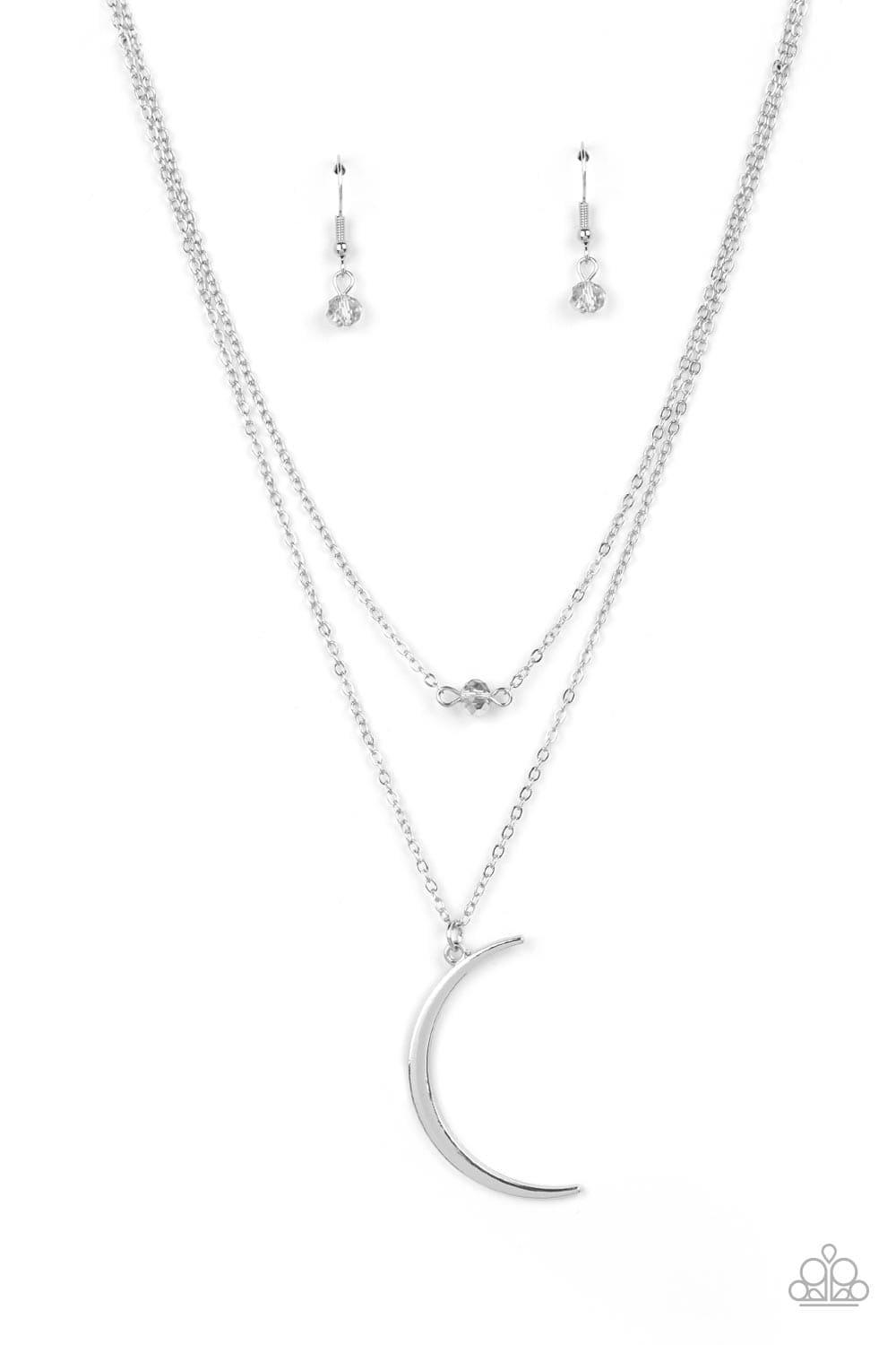 Paparazzi Accessories - Modern Moonbeam - Silver Necklace - Bling by JessieK