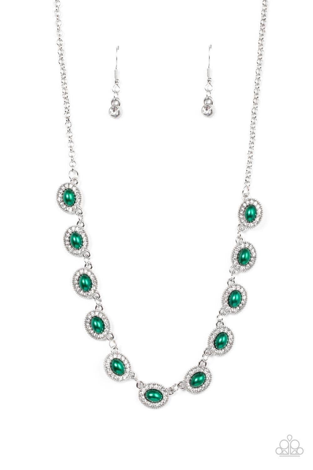 Paparazzi Accessories - Modest Masterpiece - Green Necklace - Bling by JessieK