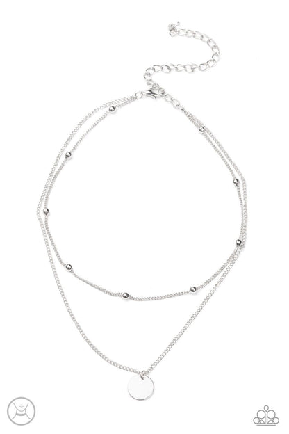 Paparazzi Accessories - Modestly Minimalist - Silver Choker Necklace - Bling by JessieK