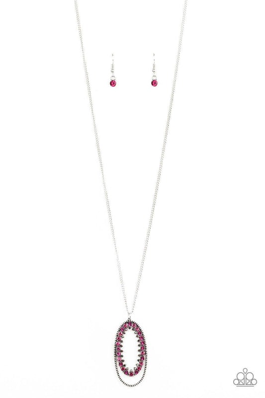 Paparazzi Accessories - Money Mood - Pink Necklace - Bling by JessieK