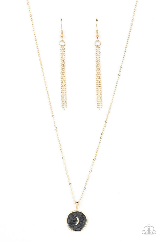 Paparazzi Accessories - Moon Magic - Black Necklace - Bling by JessieK