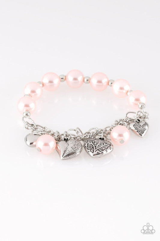 Paparazzi Accessories - More Amour - Pink Bracelet - Bling by JessieK