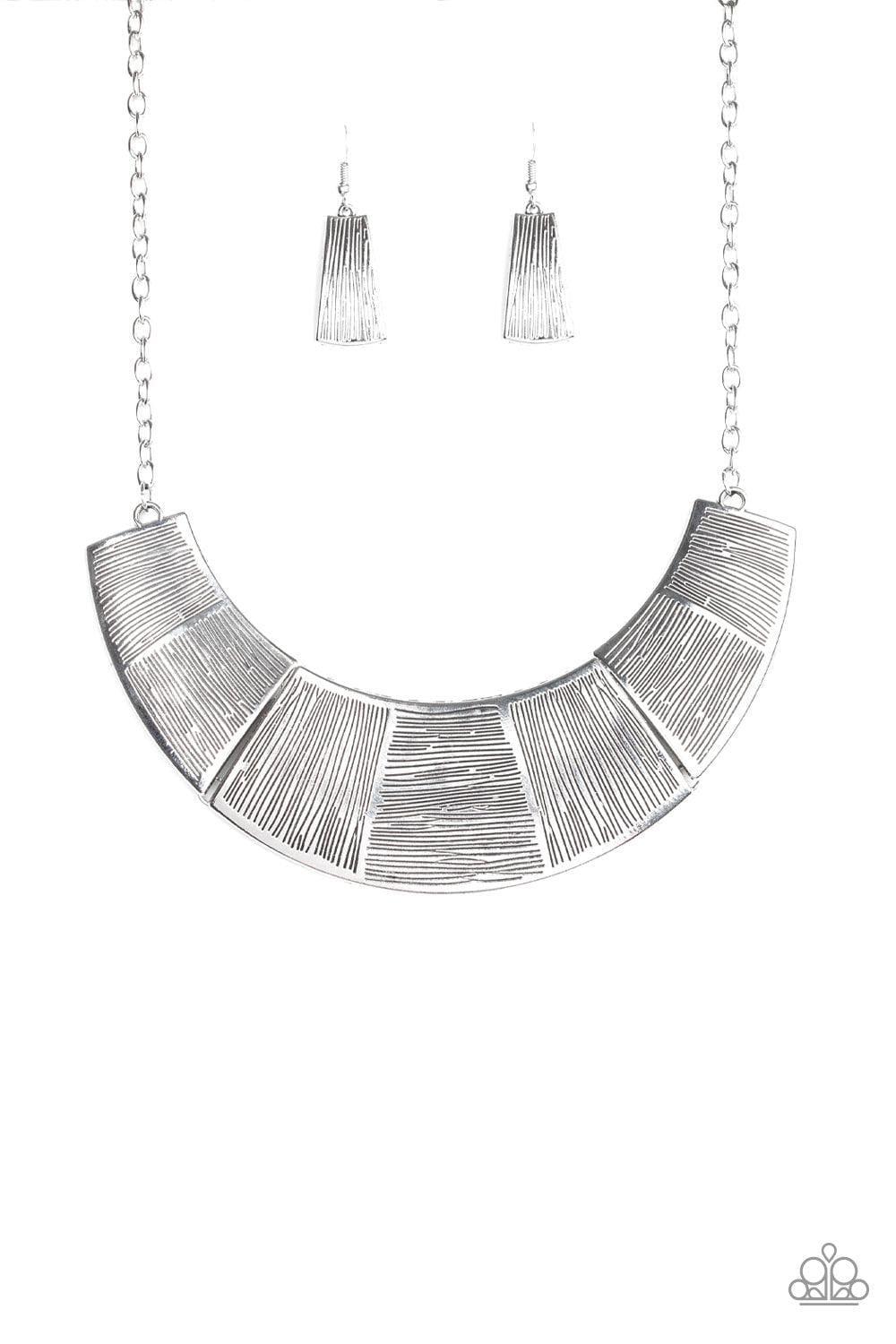 Paparazzi Accessories - More Roar - Silver Necklace - Bling by JessieK