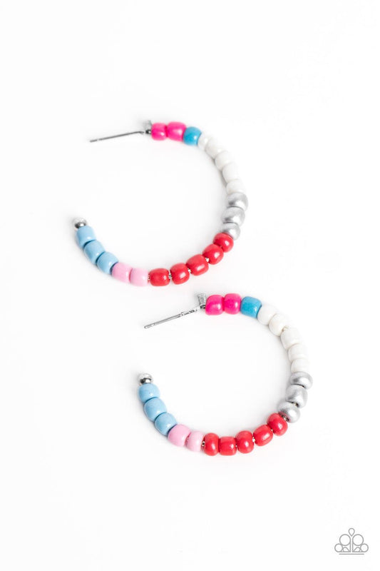 Paparazzi Accessories - Multicolored Mambo - Pink Multicolor Earrings - Bling by JessieK