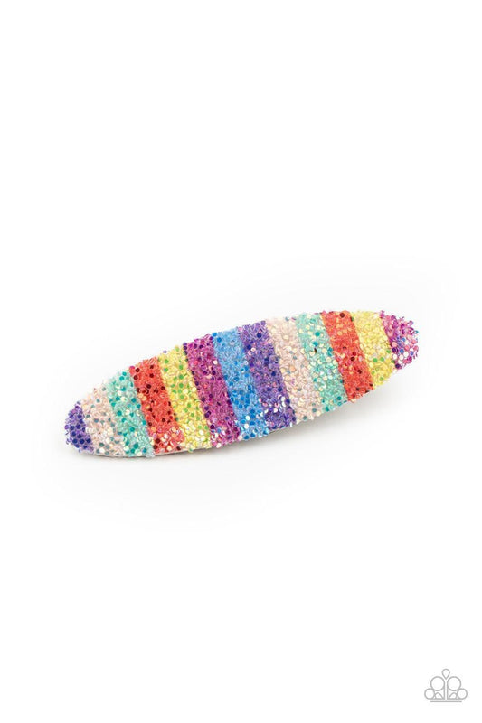 Paparazzi Accessories - My Favorite Color Is Rainbow - Multicolor Hair Clip - Bling by JessieK