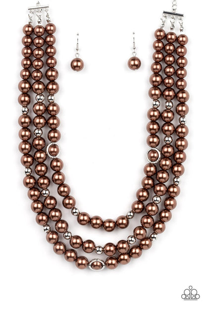 Paparazzi Accessories - Needs No Introduction - Brown Necklace - Bling by JessieK