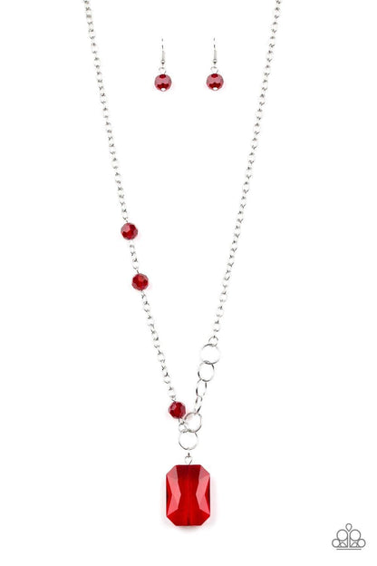 Paparazzi Accessories - Never a Dull Moment - Red Necklace - Bling by JessieK