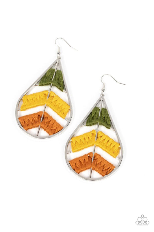 Paparazzi Accessories - Nice Threads - Multicolor Earrings - Bling by JessieK