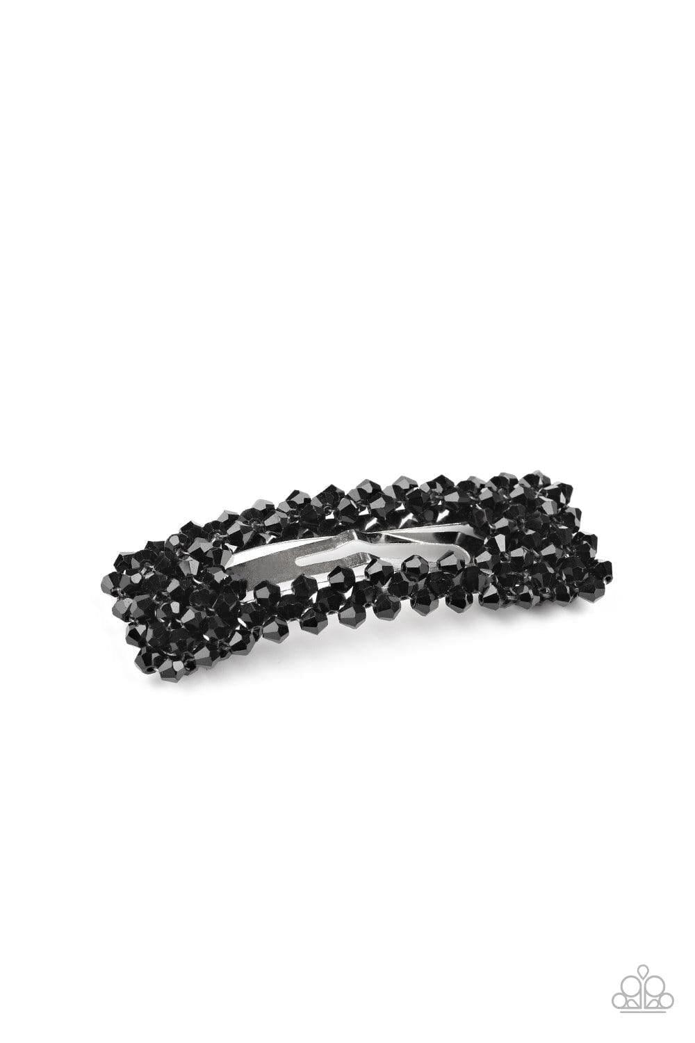 Paparazzi Accessories - No Filter - Black Hair Clip - Bling by JessieK