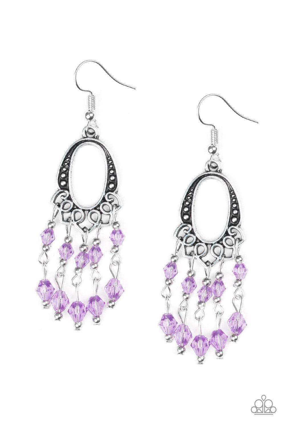 Paparazzi Accessories - Not The Only Fish In The Sea - Purple Earrings - Bling by JessieK