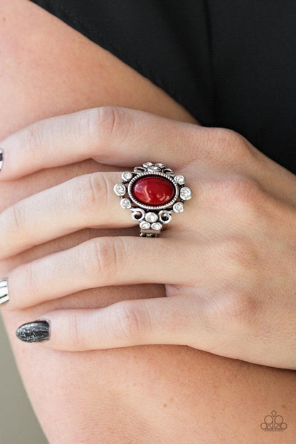 Paparazzi Accessories - Noticeably Notable - Red Ring - Bling by JessieK