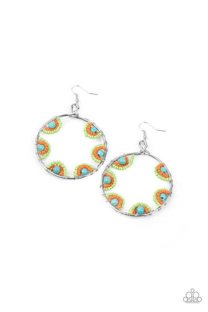 Paparazzi Accessories - Off The Rim - Multicolor Earrings - Bling by JessieK