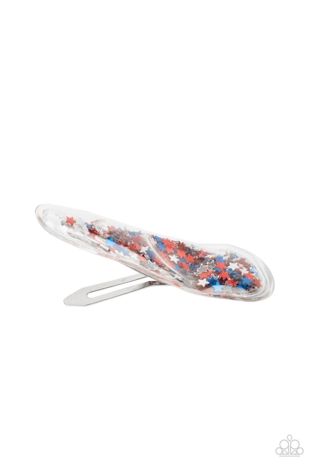 Paparazzi Accessories - Oh, My Stars And Stripes - Multicolor Hair Clip - Bling by JessieK