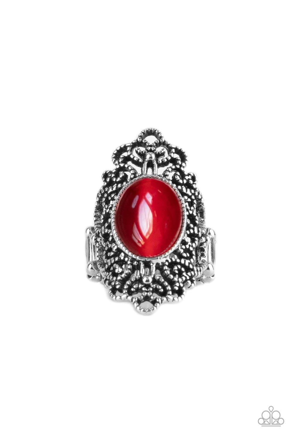 Paparazzi Accessories - Once Upon a Meadow - Red Ring - Bling by JessieK