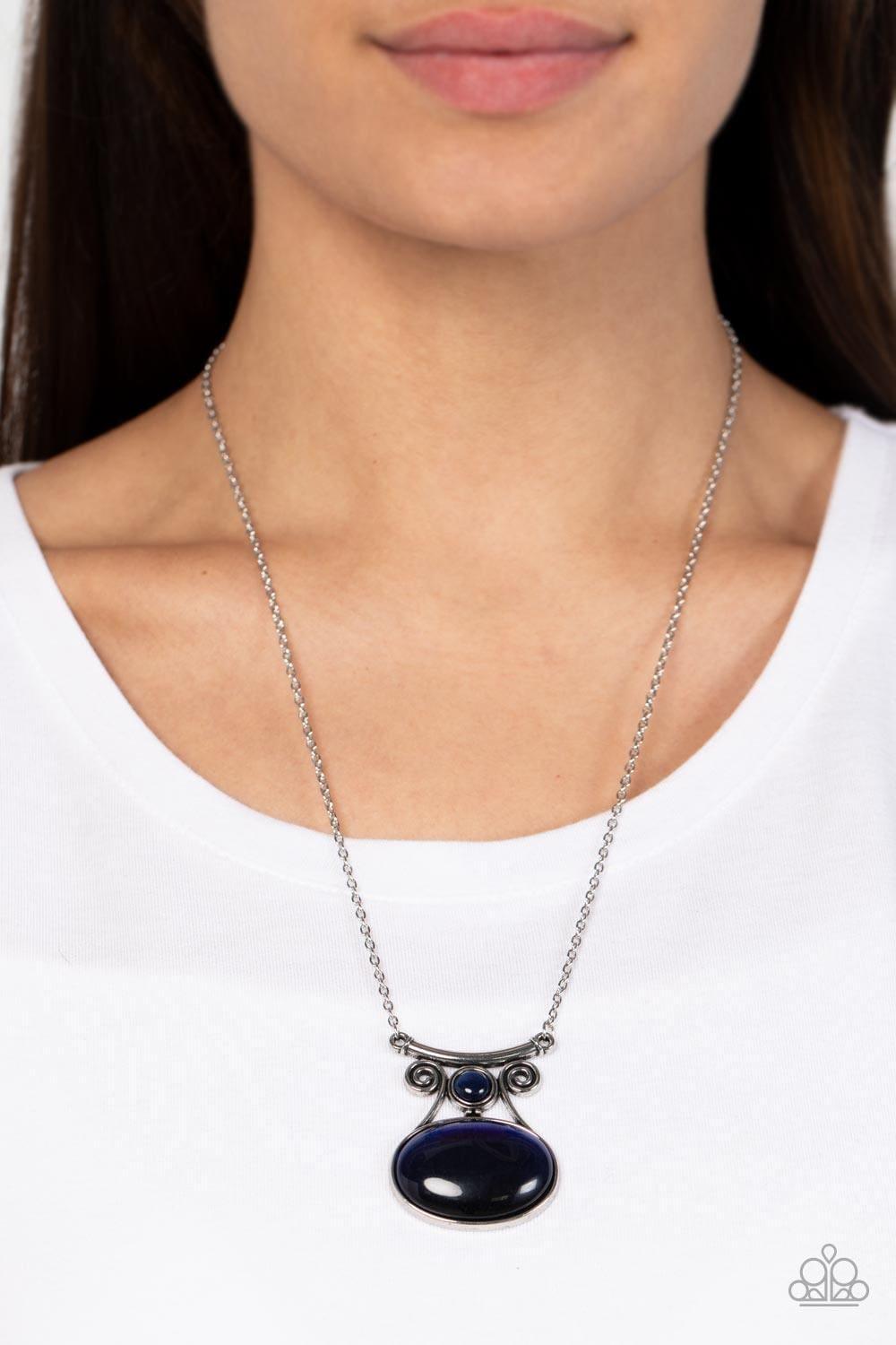 Paparazzi Jewelry One Daydream At a Time Blue Moonstone Necklace