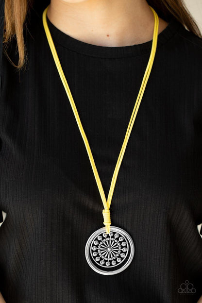 Paparazzi Accessories - One Mandala Show - Yellow Necklace - Bling by JessieK