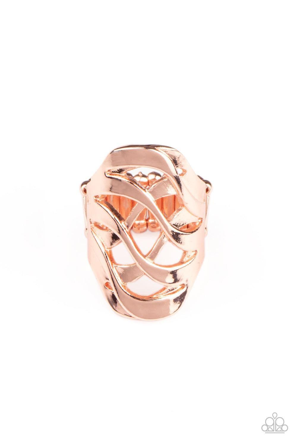 Paparazzi Accessories - Open Fire - Copper Ring - Bling by JessieK