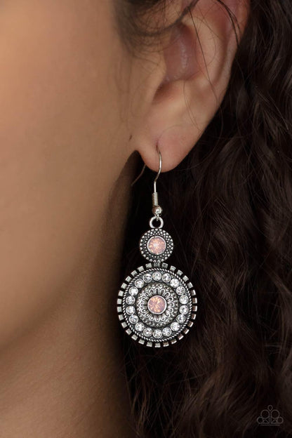 Paparazzi Accessories - Opulent Outreach - Pink Earrings - Bling by JessieK