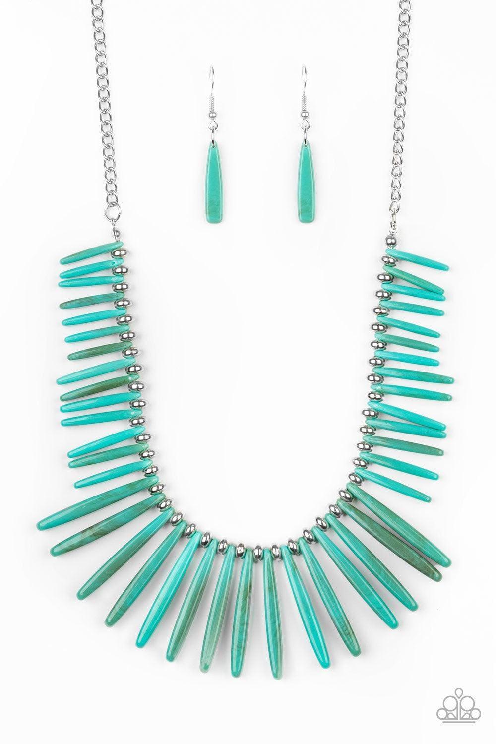Paparazzi Accessories - Out Of My Element - Blue Turquoise Necklace - Bling by JessieK