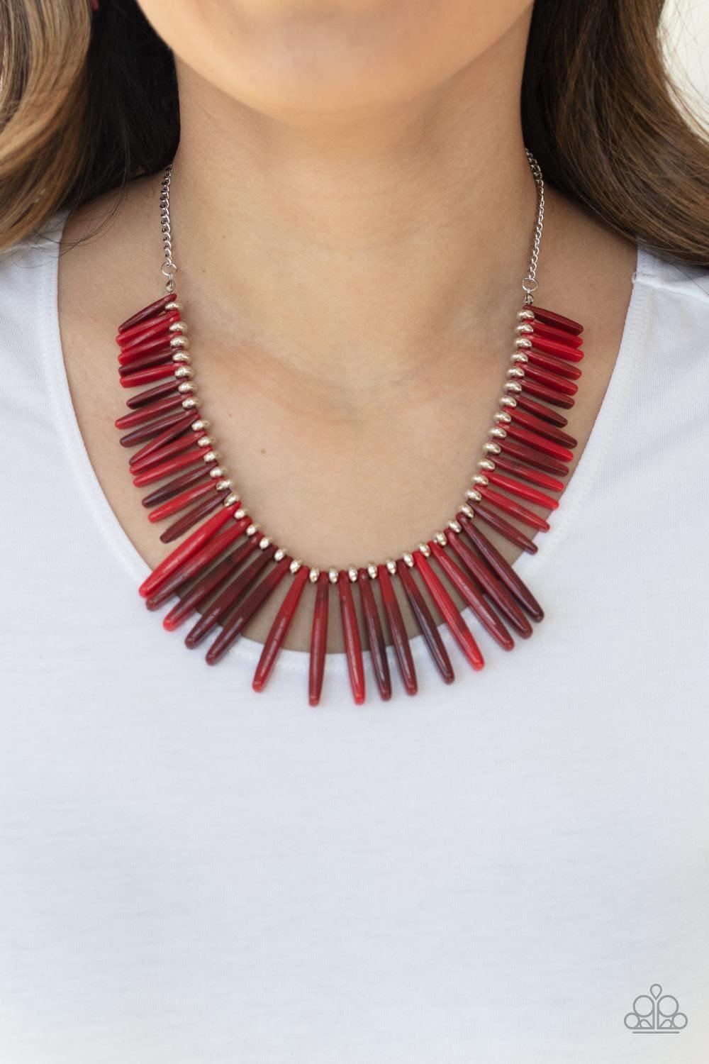 Paparazzi Accessories - Out Of My Element - Red Necklace - Bling by JessieK