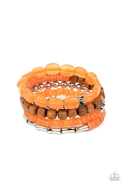 Paparazzi Accessories - Outdoor Retreat - Orange Bracelet - Bling by JessieK