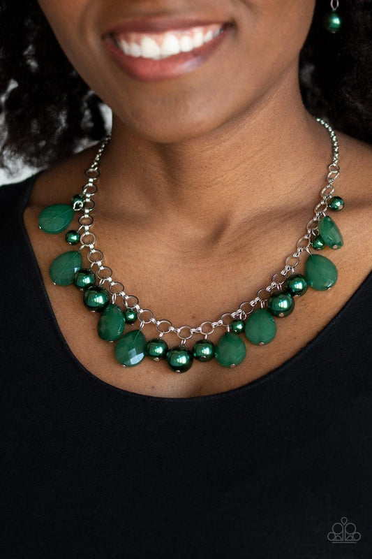 Paparazzi Accessories - Pacific Posh - Green Necklace - Bling by JessieK
