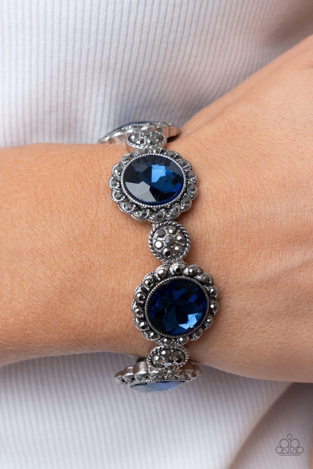 Paparazzi Accessories - Palace Property - Blue Bracelet - Bling by JessieK