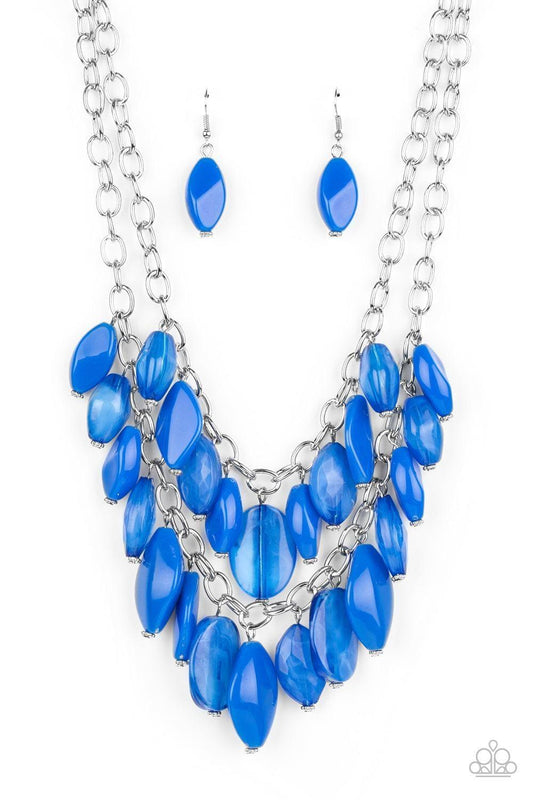 Paparazzi Accessories - Palm Beach Beauty - Blue Necklace - Bling by JessieK