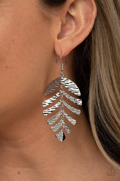 Paparazzi Accessories - Palm Lagoon - Silver Earrings - Bling by JessieK