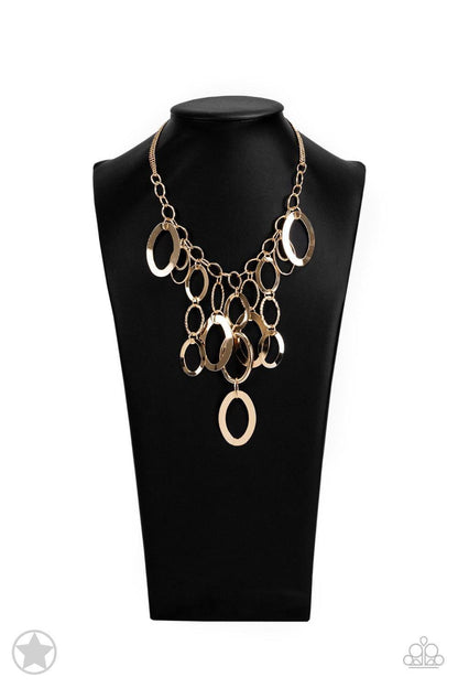 Paparazzi Accessories - Paparazzi Blockbuster Necklace: a Golden Spell - Bling by JessieK