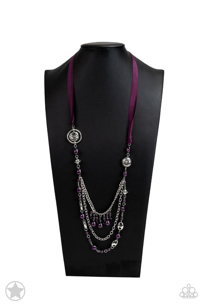 Paparazzi Accessories - Paparazzi Blockbuster Necklace: All The Trimmings Purple - Bling by JessieK