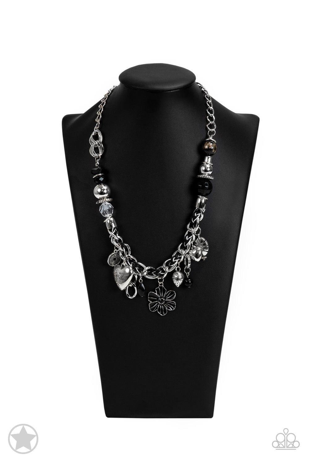 Paparazzi Accessories - Paparazzi Blockbuster Necklace: Charmed, i Am Sure Black - Bling by JessieK