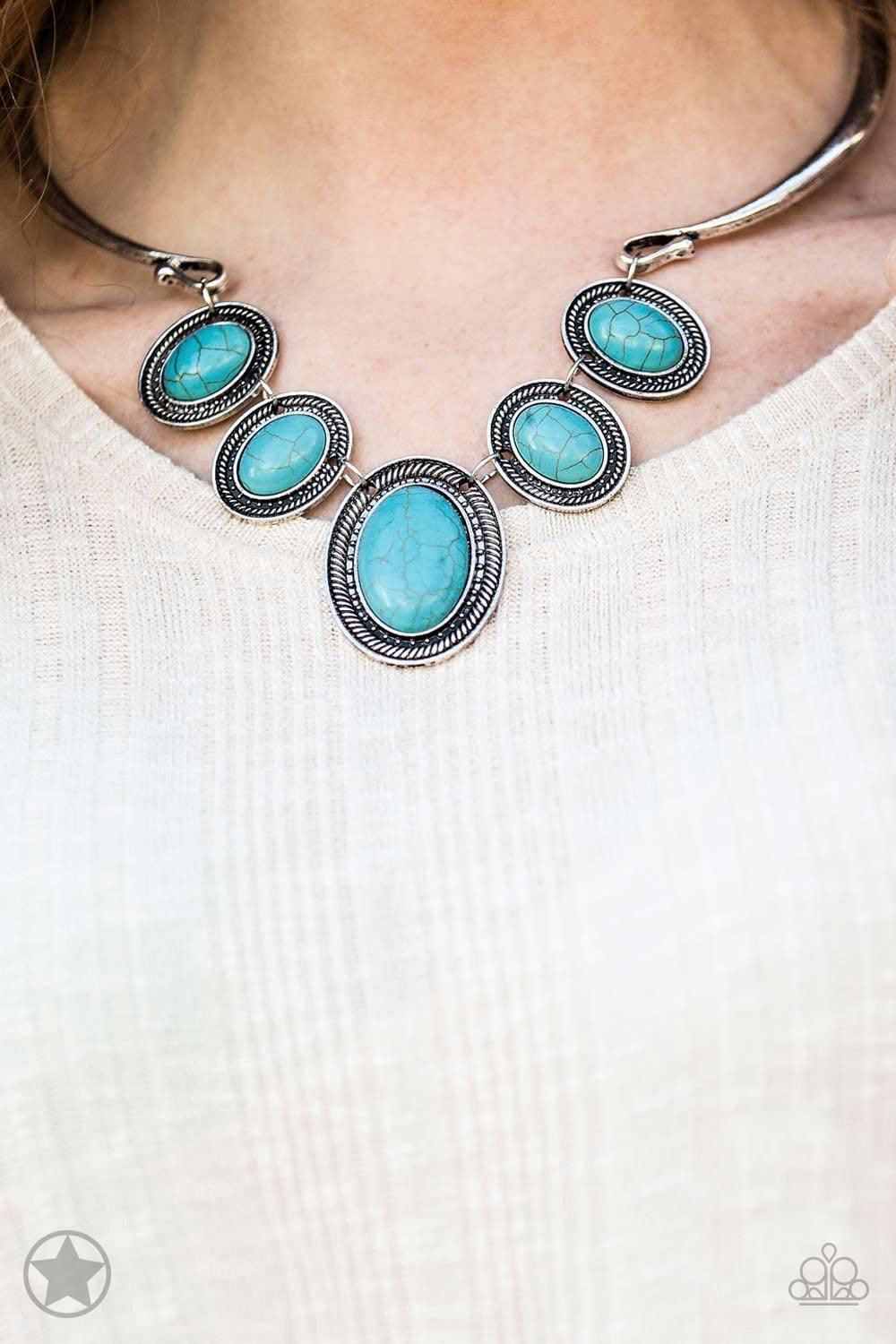 Paparazzi Accessories - Paparazzi Blockbuster Necklace: River Ride Blue - Bling by JessieK
