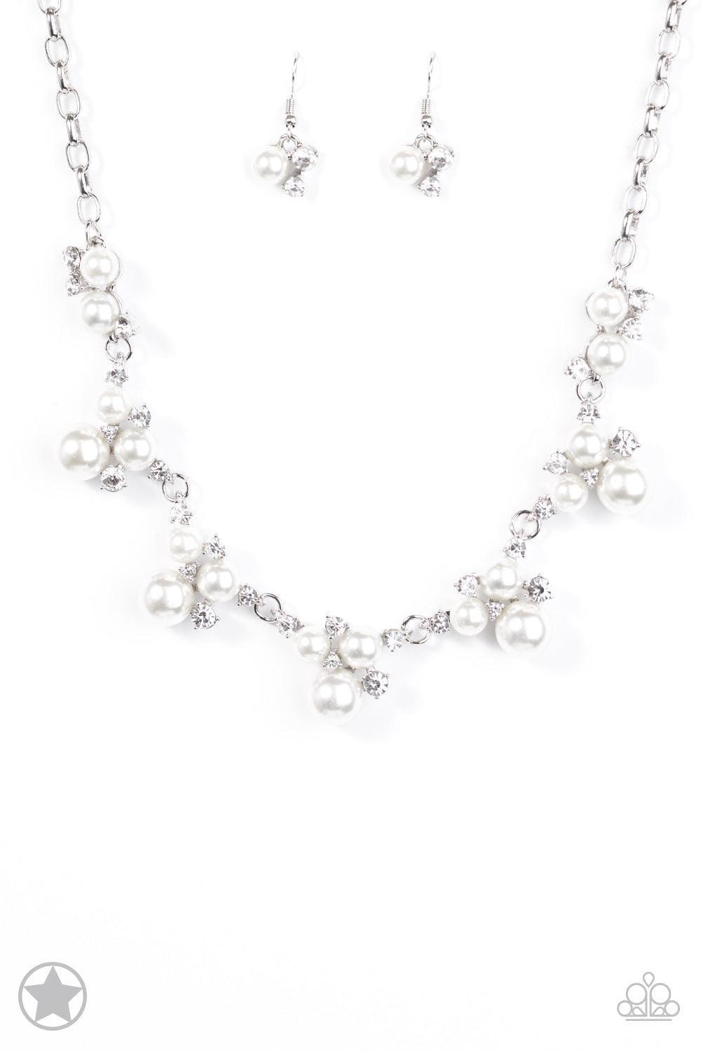 Paparazzi Accessories - Paparazzi Blockbuster Necklace: Toast To Perfection White - Bling by JessieK