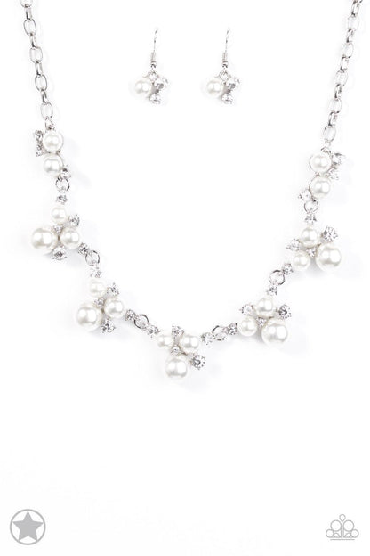 Paparazzi Accessories - Paparazzi Blockbuster Necklace: Toast To Perfection White - Bling by JessieK