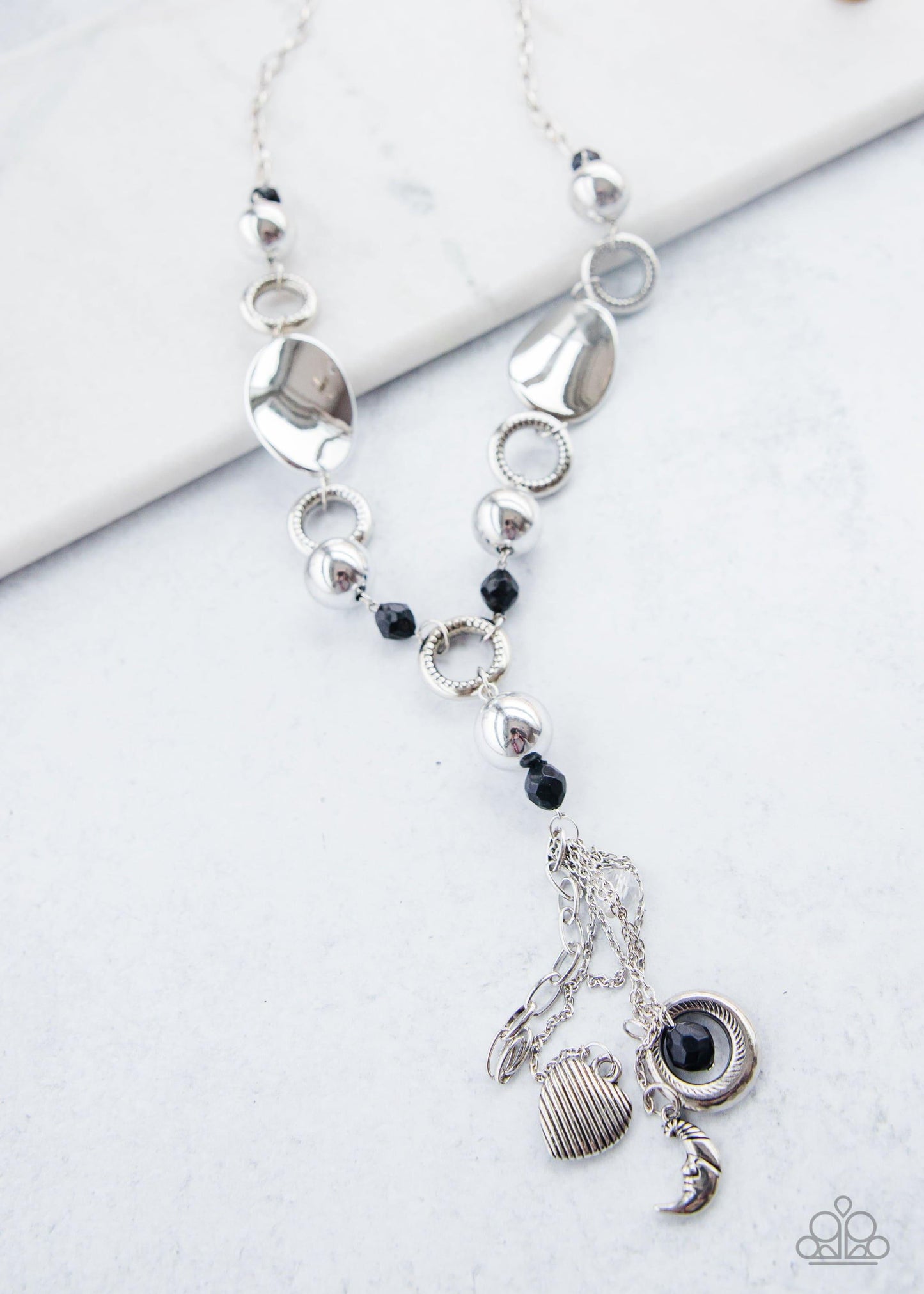 Paparazzi Accessories - Paparazzi Blockbuster Necklace: Total Eclipse Of The Heart - Bling by JessieK