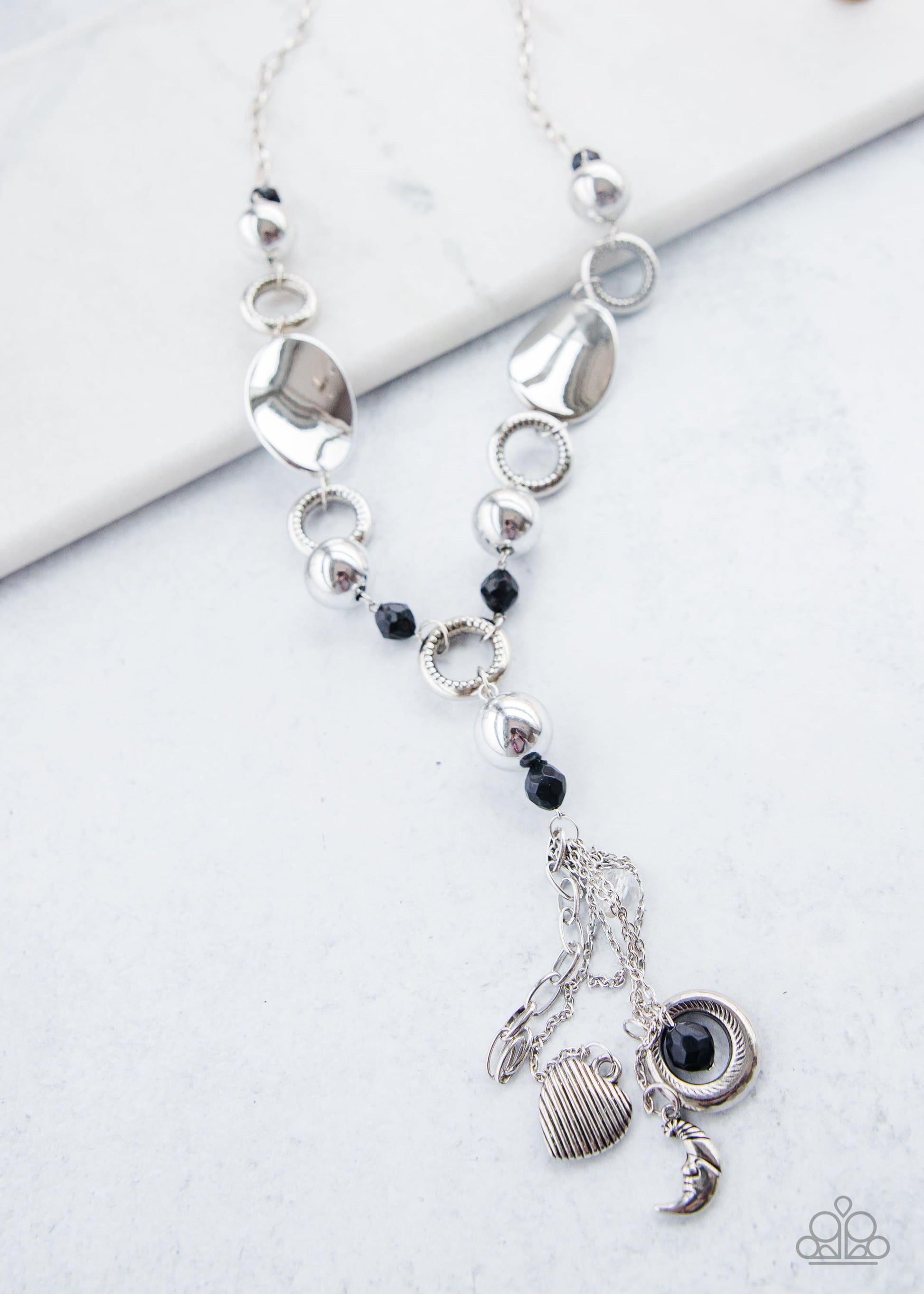 Paparazzi Accessories - Paparazzi Blockbuster Necklace: Total Eclipse Of The Heart - Bling by JessieK