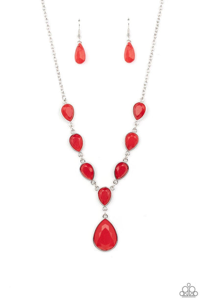 Paparazzi Accessories - Party Paradise - Red Necklace - Bling by JessieK