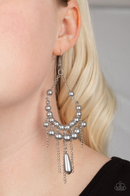 Paparazzi Accessories - Party Planner Posh - Silver Earrings - Bling by JessieK