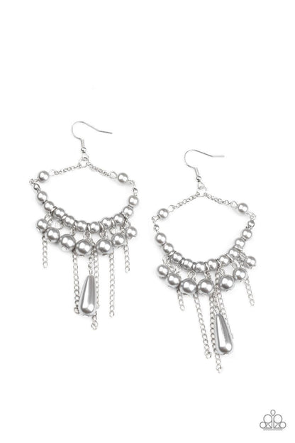 Paparazzi Accessories - Party Planner Posh - Silver Earrings - Bling by JessieK