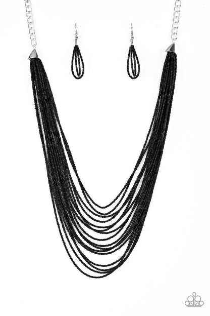Paparazzi Accessories - Peacefully Pacific - Black Necklace - Bling by JessieK